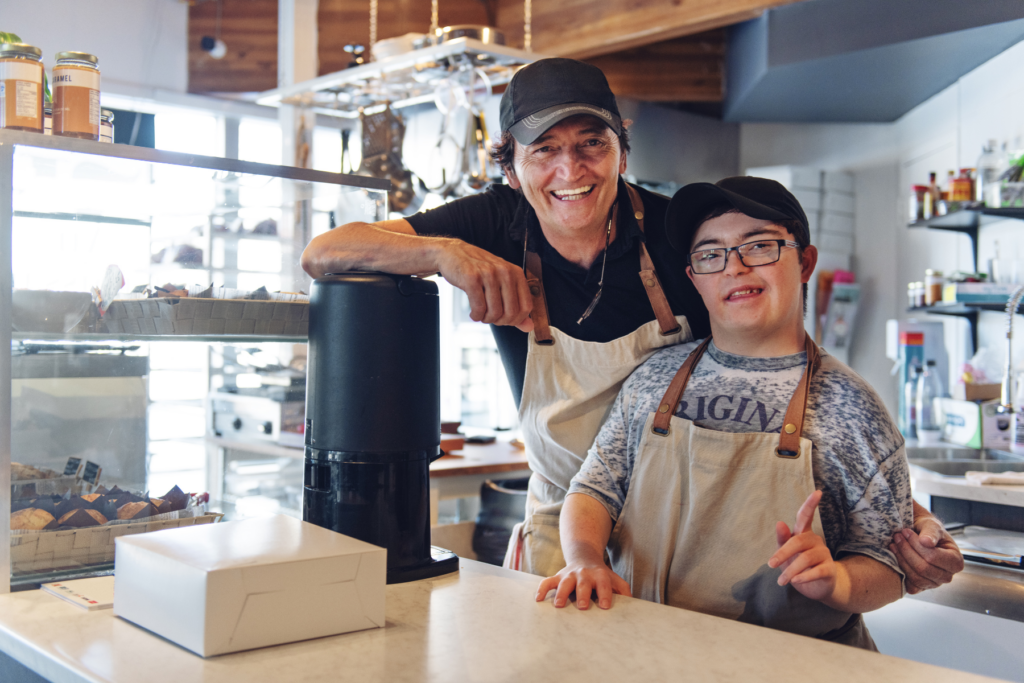 photo of shop workers smiling