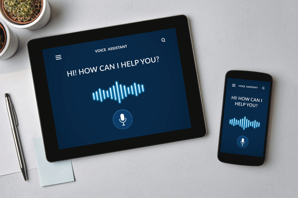 Assistive technology devices featuring speech assistance