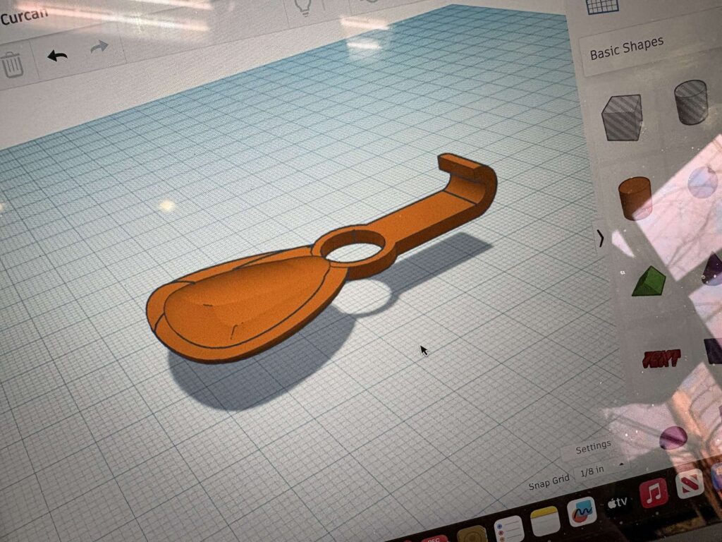 3D printing mockup of adaptive sports equipment for rock climbing